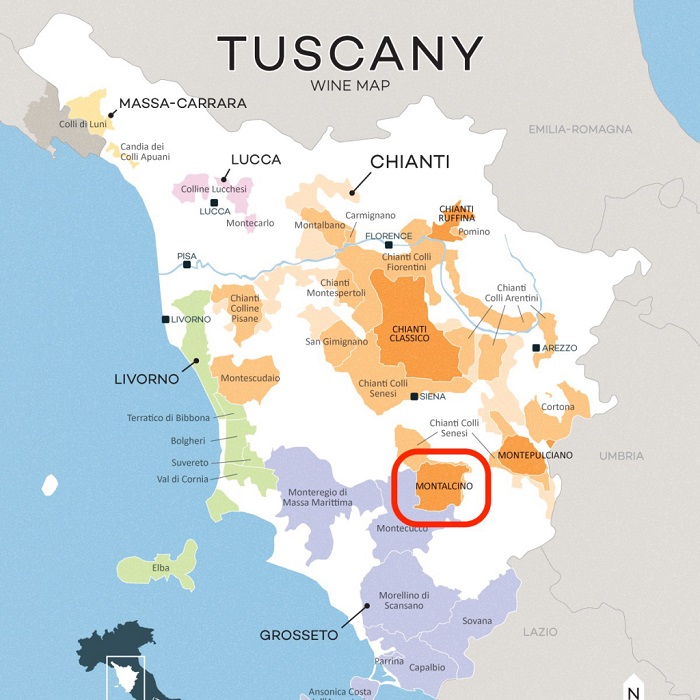 ブルネッロ・ディ・モンタルチーノ（Brunello di Montalcino）とは