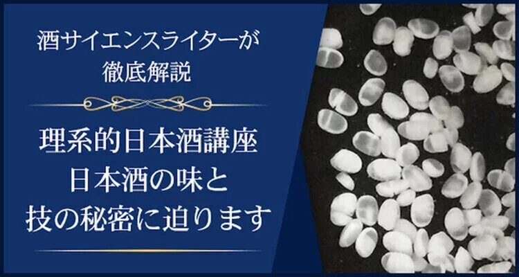 【1dayセミナー】理系的日本酒講座　日本酒の香味と技の秘密に迫ります～第3回　醸造のメカニズムキーワードは、酒母、香味の形成、新しい吟醸香、品温経過、糖化と発酵のバランス、追水、クラフトサケ、機能性、低アルコール原酒など