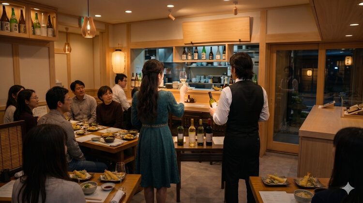 「シェリーに挑む日本ワイン」出汁と美酒が紡ぐ、驚きの和食ペアリング
