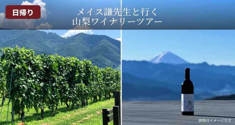 【日帰り】メイス謙先生と行く、山梨ワイナリーツアー