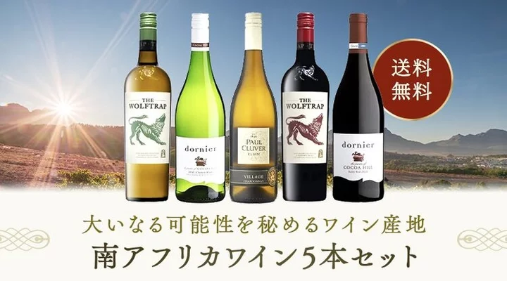 大いなる可能性を秘めるワイン産地　南アフリカワイン5本セット