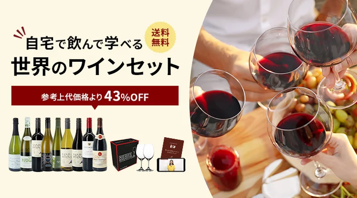 自宅で飲んで学べる　世界のワインセット