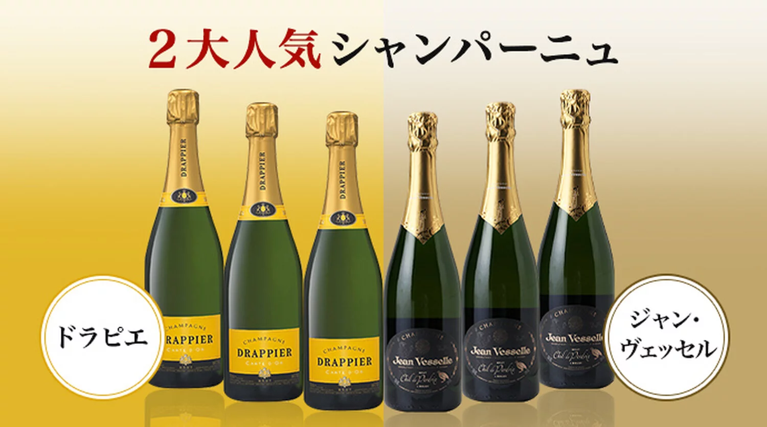 ２大人気 シャンパーニュ