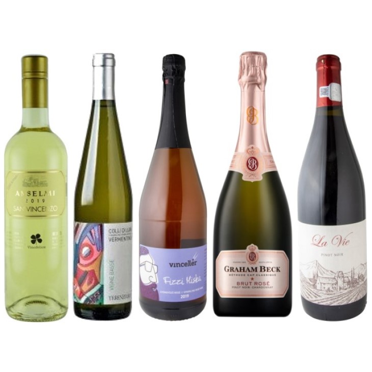 春爛漫！フレッシュ＆フルーティー　ロゼ入りワイン５本セット-2022 Fresh & fruity & RoseWine 5-bottle Set