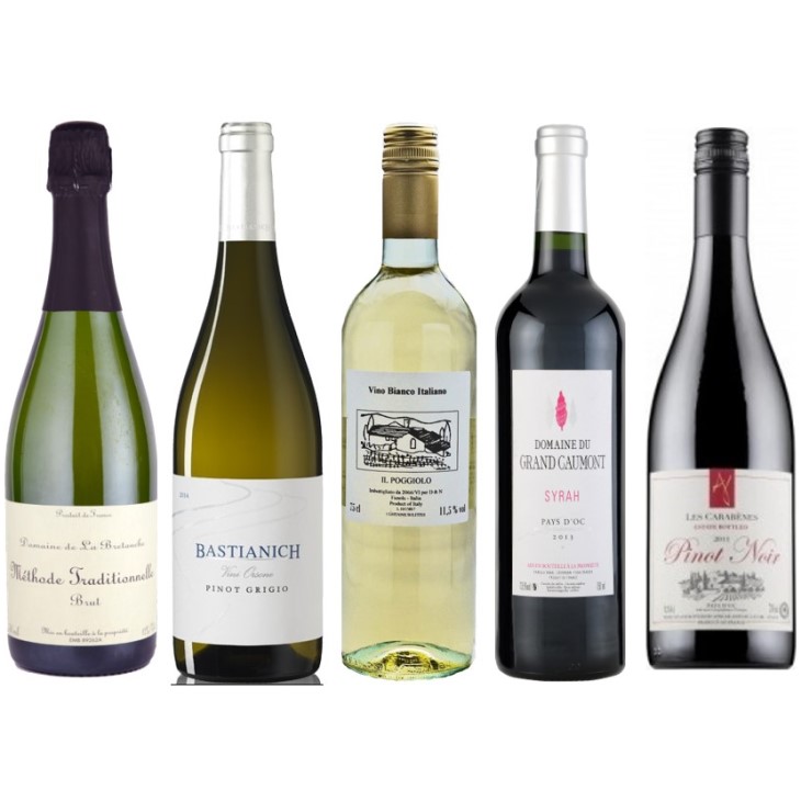 お得なパーティーワイン5本セット-Party Wine 5-bottle Set