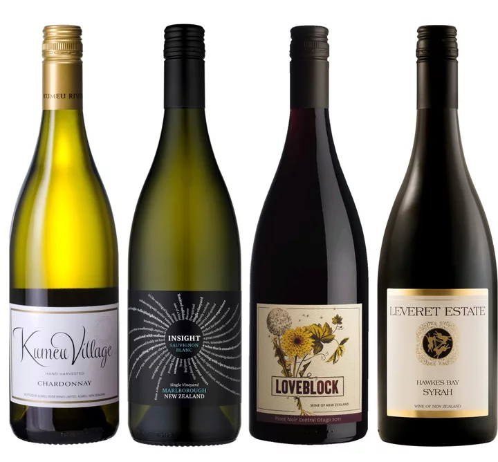 全土に広がる有名ワイン産地を巡る　ニュージーランド銘醸地ワイン4本セット