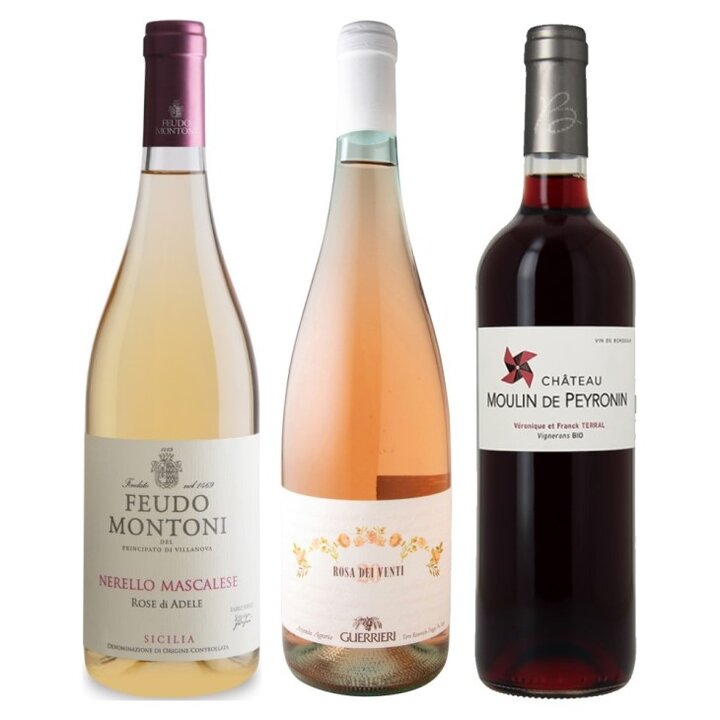 夏に楽しみたいロゼワイン3本セット-Dry Rosé Wine 3-bottle Set