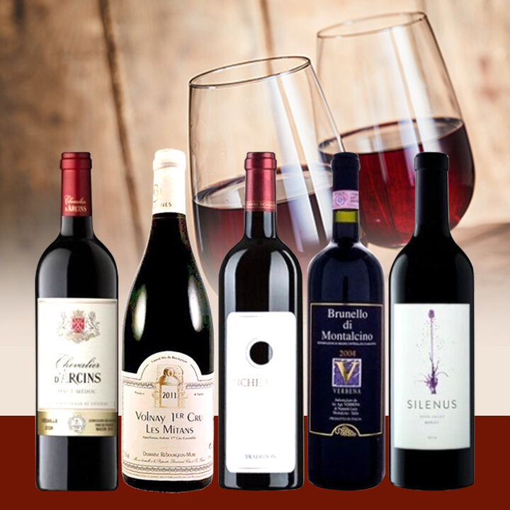 アカデミー・デュ・ヴァン直輸入赤ワイン5本セット-Academie du Vin Red Wine Selection 4-bottle Set