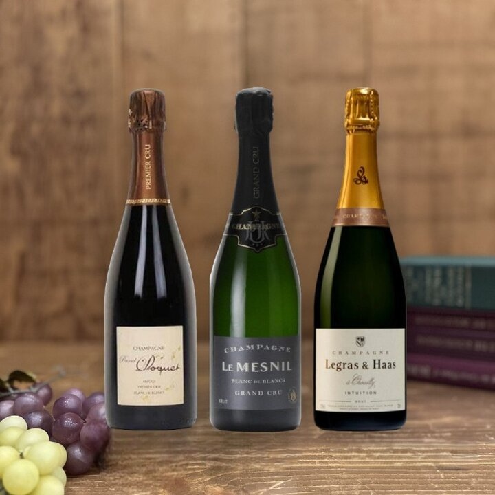 アカデミー・デュ・ヴァン直輸入シャンパーニュ3本セット-Academie du Vin Champagne Selection 3-bottle Set