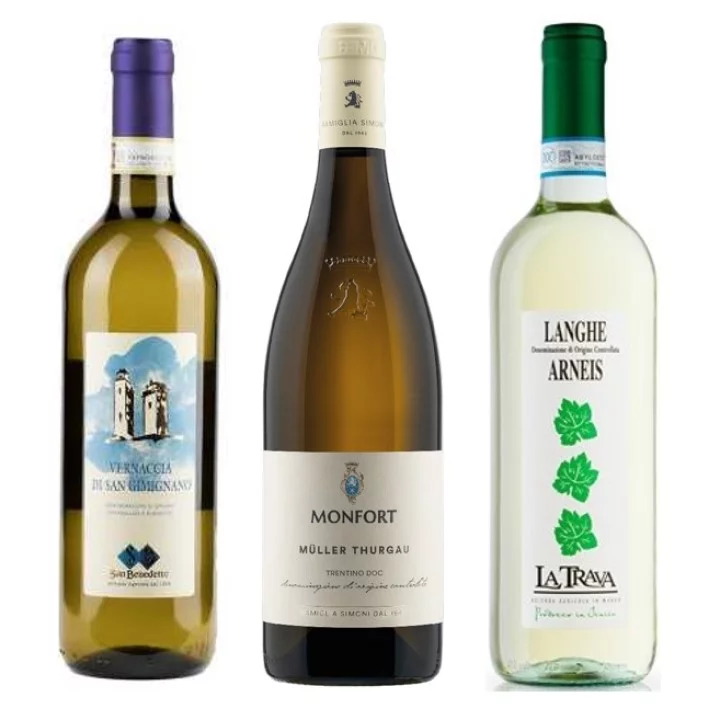 イタリア各地で愛される歴史ある白葡萄　イタリア白ワイン3本セット