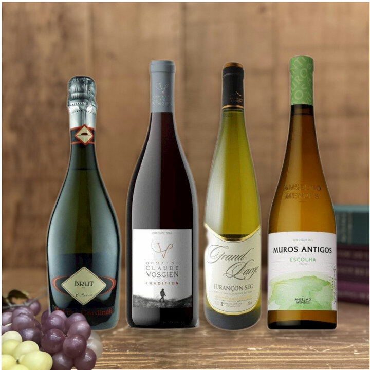 フランス産ピノ・ノワール入り　質にこだわるコスパミックス4本セット-Golden Week Wine 4-bottle Set