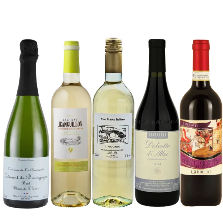 アカデミー・デュ・ヴァン直輸入パーティーワイン5本セット-Academie du Vin Party Wine 5-bottle Set