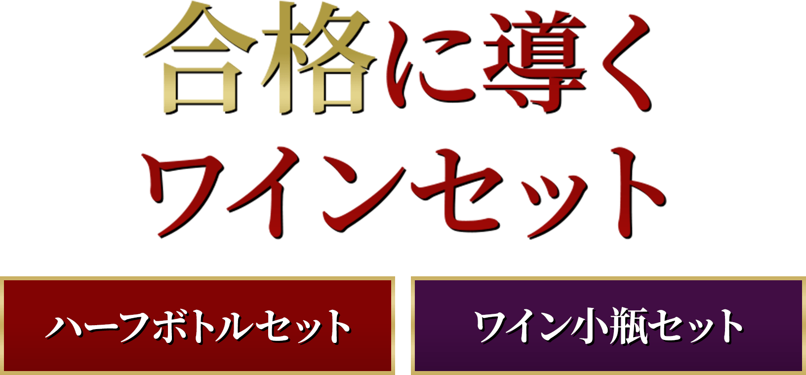 合格に導くワインセット[ハーフボトルセット][ワイン小瓶セット]